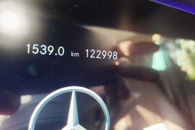 Used Mercedes-Benz E-Class 2020 E 300 L Luxury Model Odometer Close Up