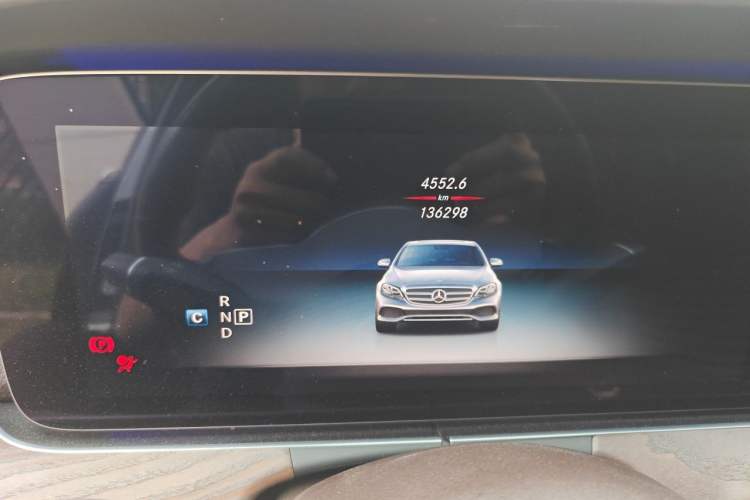 Used Mercedes-Benz E-Class 2020 E 300 L Luxury Model Odometer Close Up