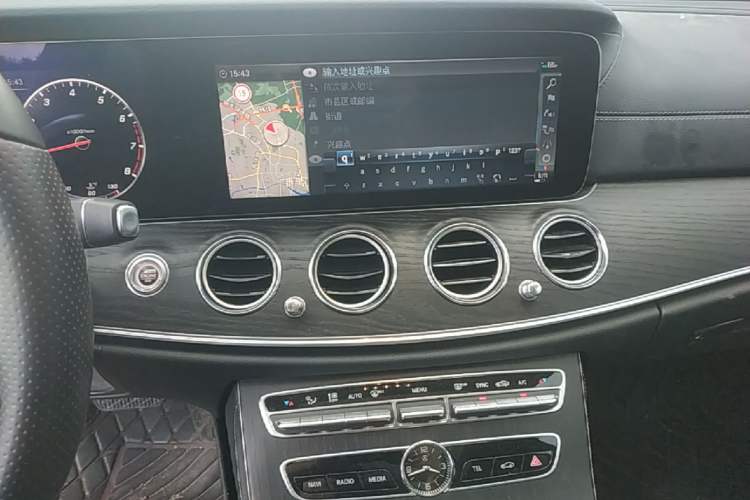 Used Mercedes-Benz E-Class 2020 E 300 L Sporty and Stylish Model Audio And AC Panel