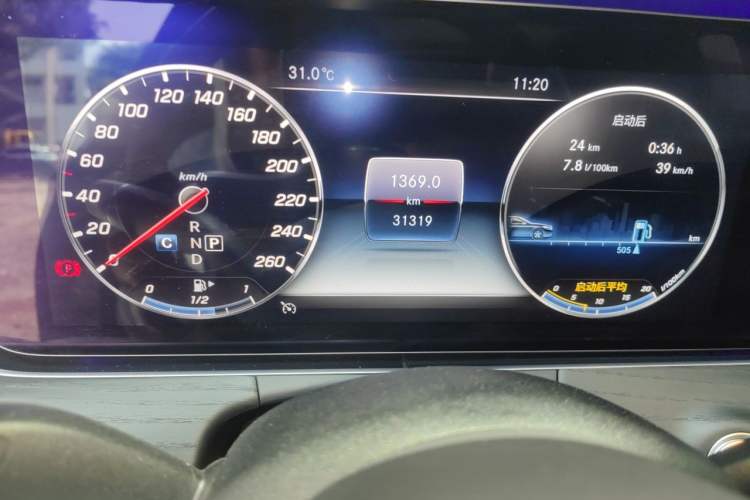 Used Mercedes-Benz E-Class 2020 Restyled E 300 L Sport Exclusive Edition Odometer Close Up