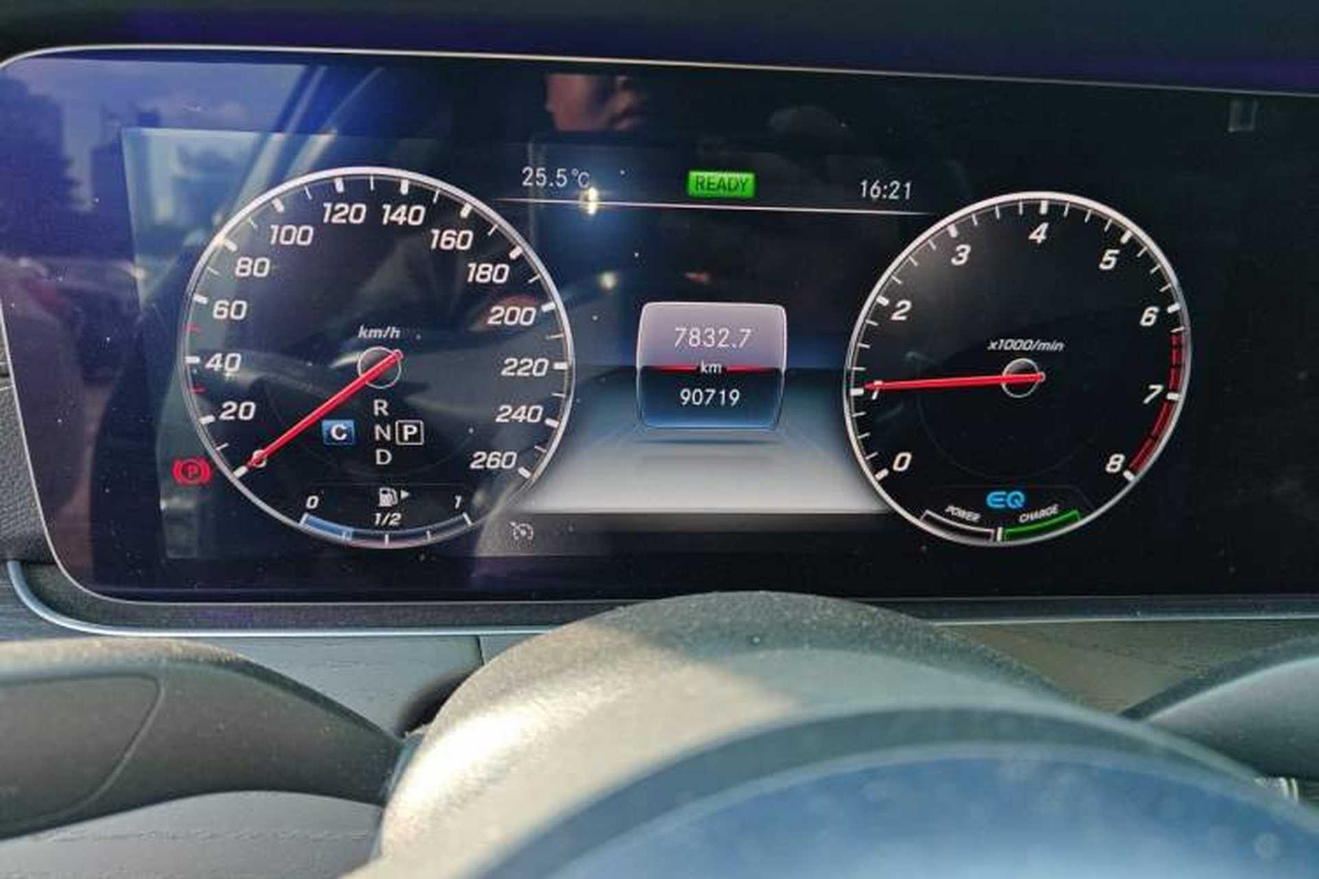 Used Mercedes-Benz E-Class 2020 Facelift E 260 L Sport Edition Odometer Close Up