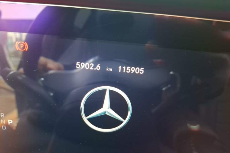 Used Mercedes-Benz E-Class 2020 E 300 L Sporty and Stylish Model Odometer Close Up