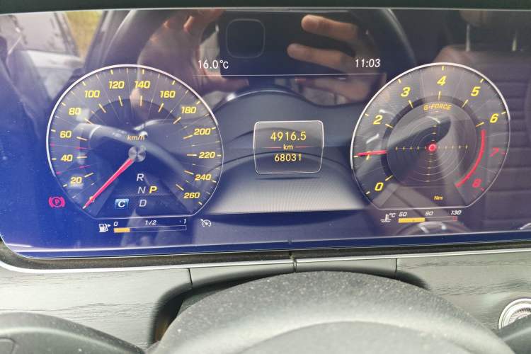 Used Mercedes-Benz E-Class 2020 Restyled E 300 L Sport Exclusive Edition Odometer Close Up