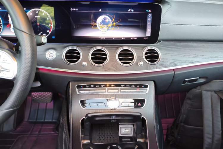 Used Mercedes-Benz E-Class 2020 E 300 L Sporty and Stylish Model Audio And AC Panel