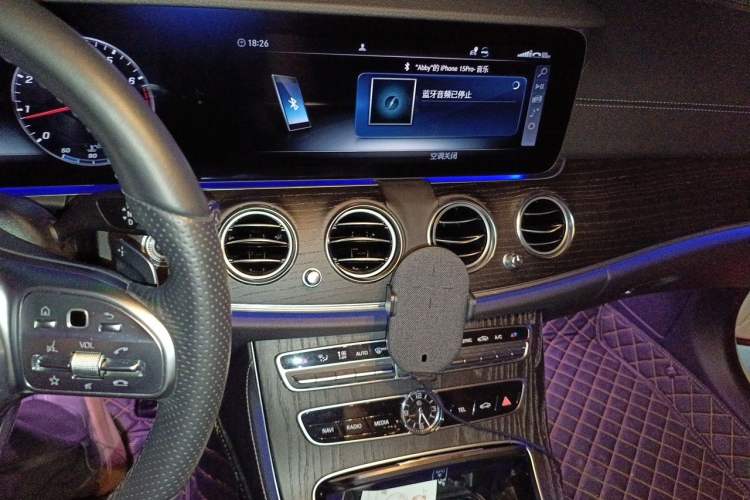 Used Mercedes-Benz E-Class 2020 E 300 L Sporty and Stylish Model Audio And AC Panel
