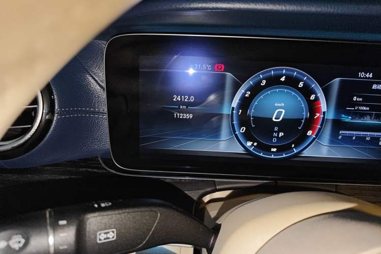 Used Mercedes-Benz E-Class 2020 E 300 L Sporty and Stylish Model Odometer Close Up
