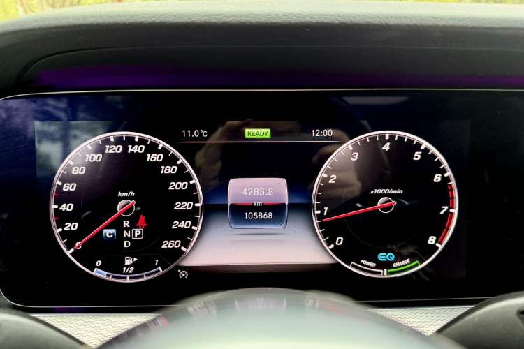 Used Mercedes-Benz E-Class 2020 E 260 Sport Edition 4MATIC Odometer Close Up