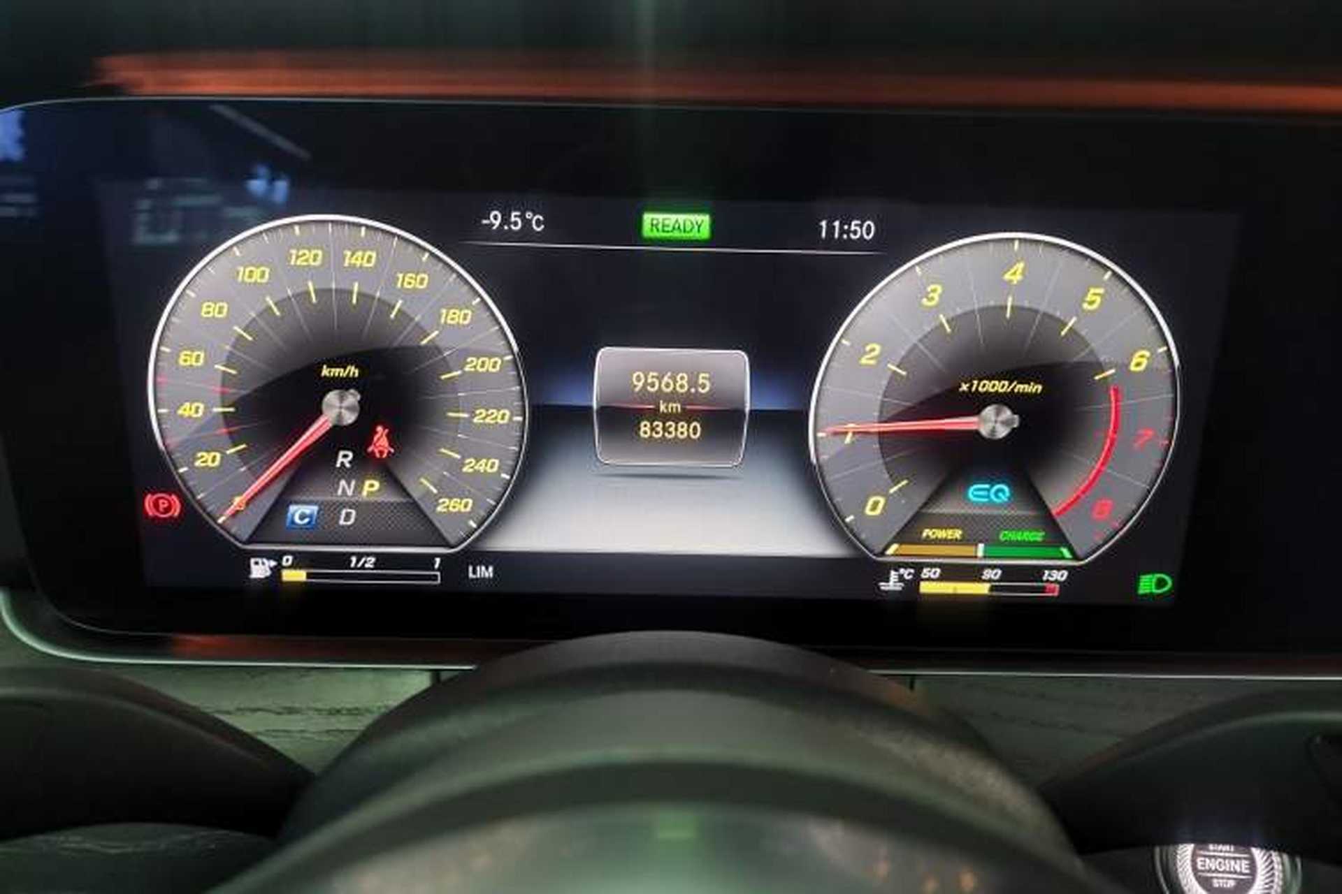 Used Mercedes-Benz E-Class 2020 Facelift E 260 L Sport Edition Odometer Close Up