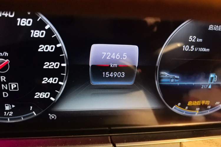 Used Mercedes-Benz E-Class 2020 Facelift E 300 L Stylish Edition Odometer Close Up