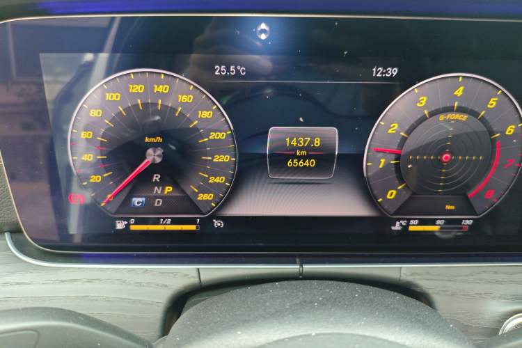Used Mercedes-Benz E-Class 2020 E 300 L Sporty and Stylish Model Odometer Close Up