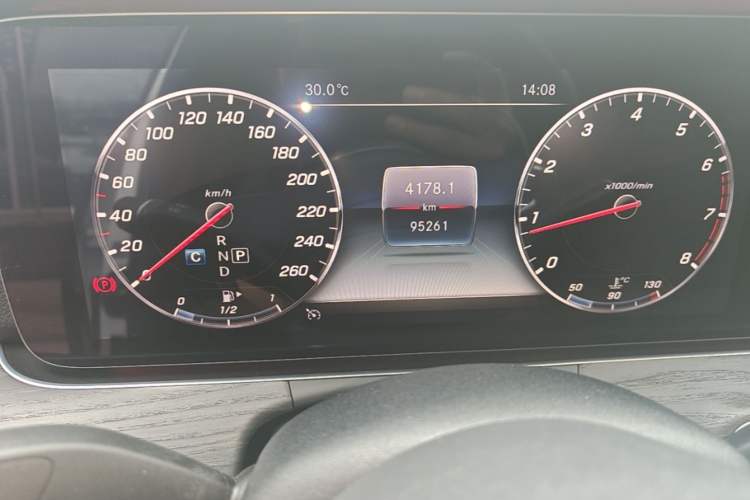 Used Mercedes-Benz E-Class 2020 Restyled E 300 L Sporty and Stylish Edition Odometer Close Up