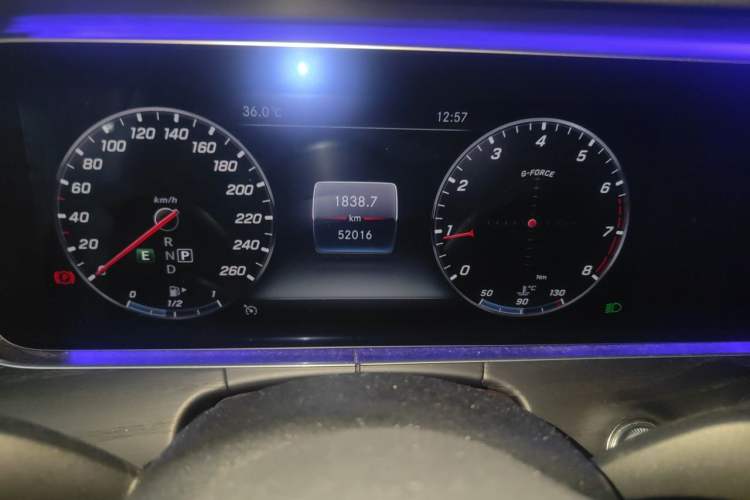 Used Mercedes-Benz E-Class 2020 Restyled E 300 L Sporty and Stylish Edition Odometer Close Up
