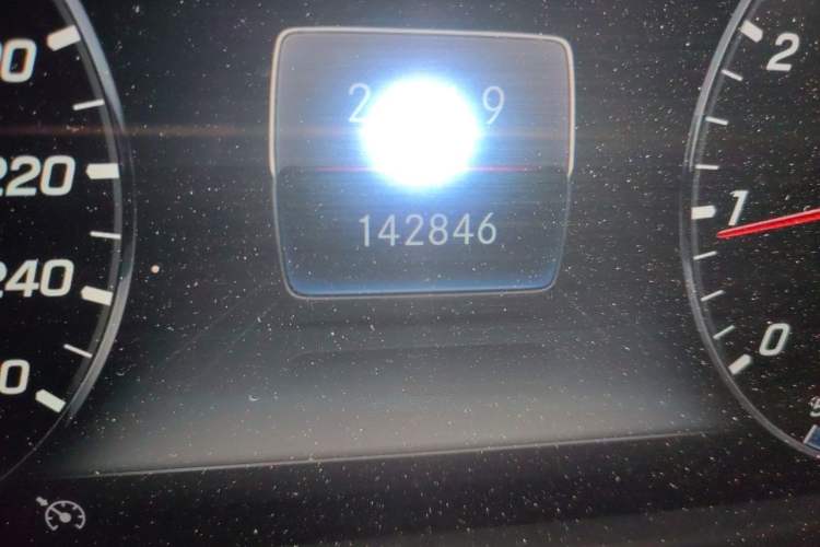 Used Mercedes-Benz E-Class 2020 E 300 L Sporty and Stylish Model Odometer Close Up