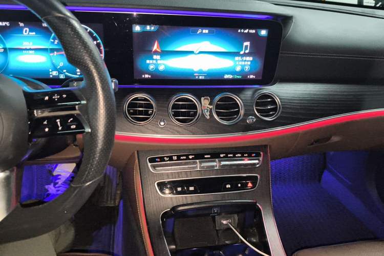 Used Mercedes-Benz E-Class 2021 E 300 L Sporty and Stylish Model Audio And AC Panel