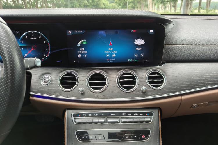 Used Mercedes-Benz E-Class 2021 E 300 L Sporty and Stylish Model Audio And AC Panel