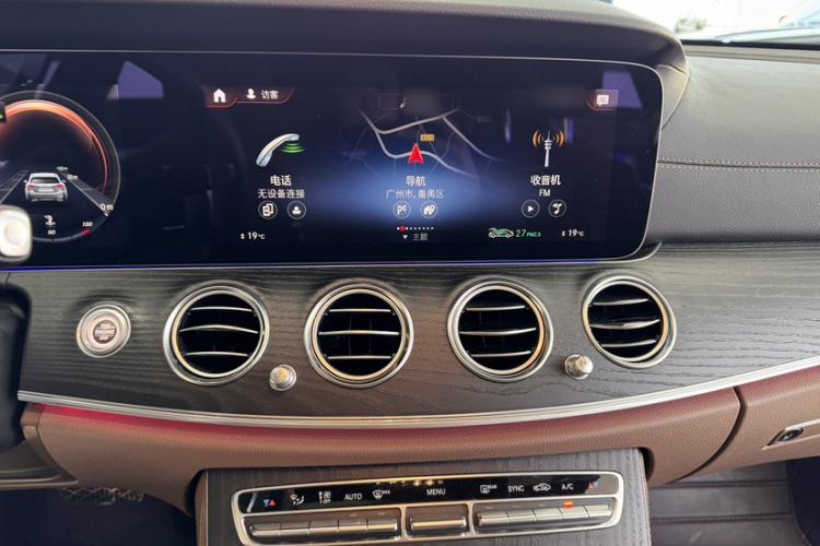 Used Mercedes-Benz E-Class 2021 Restyled E 300 L Sporty and Stylish Edition Audio And AC Panel