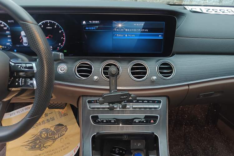 Used Mercedes-Benz E-Class 2021 E 300 L Sporty and Stylish Model Audio And AC Panel