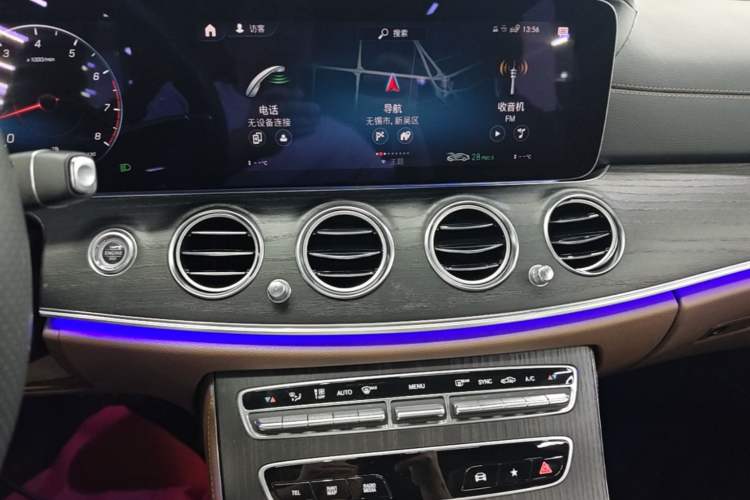 Used Mercedes-Benz E-Class 2021 Restyled E 300 L Sporty and Stylish Edition Audio And AC Panel