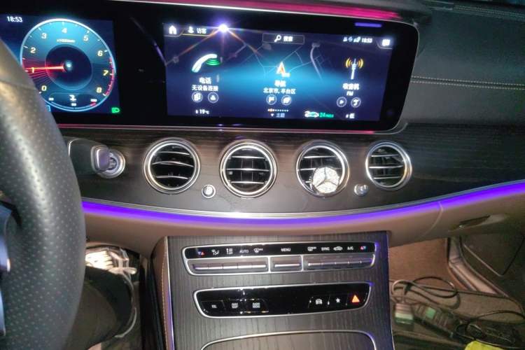 Used Mercedes-Benz E-Class 2021 E 300 L Sporty and Stylish Model Audio And AC Panel