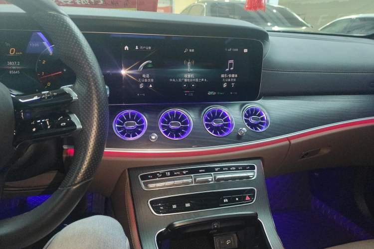Used Mercedes-Benz E-Class 2021 E 300 L Sporty and Stylish Model Audio And AC Panel