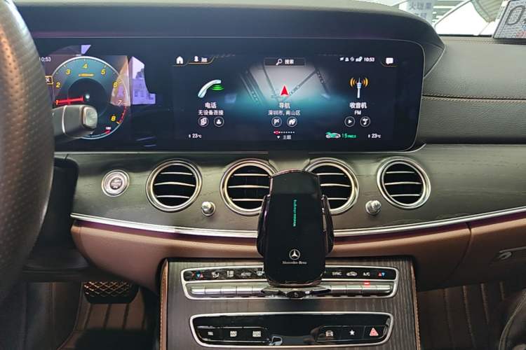 Used Mercedes-Benz E-Class 2021 E 300 L Sporty and Stylish Model Audio And AC Panel