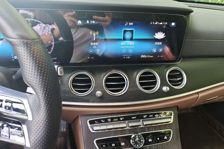 Used Mercedes-Benz E-Class 2021 Restyled E 300 L Sporty and Stylish Edition Audio And AC Panel