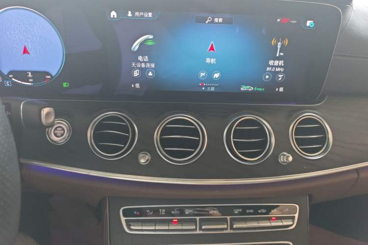 Used Mercedes-Benz E-Class 2021 E 300 L Sporty and Stylish Model Audio And AC Panel