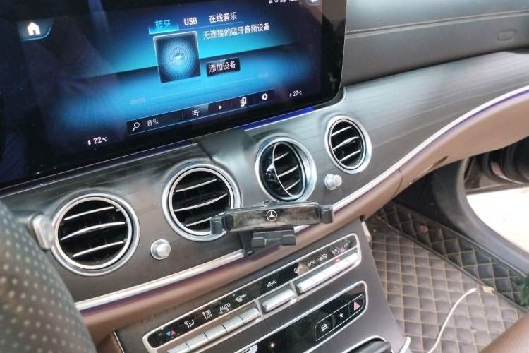 Used Mercedes-Benz E-Class 2021 E 300 L Sporty and Stylish Model Audio And AC Panel