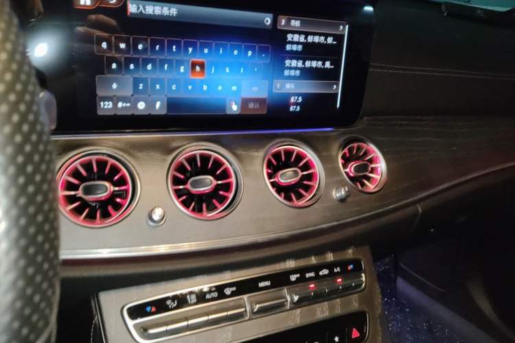 Used Mercedes-Benz E-Class 2021 E 300 L Sporty and Stylish Model Audio And AC Panel