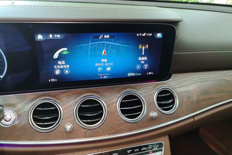 Used Mercedes-Benz E-Class 2021 Facelift E 300 L Stylish Edition Audio And AC Panel