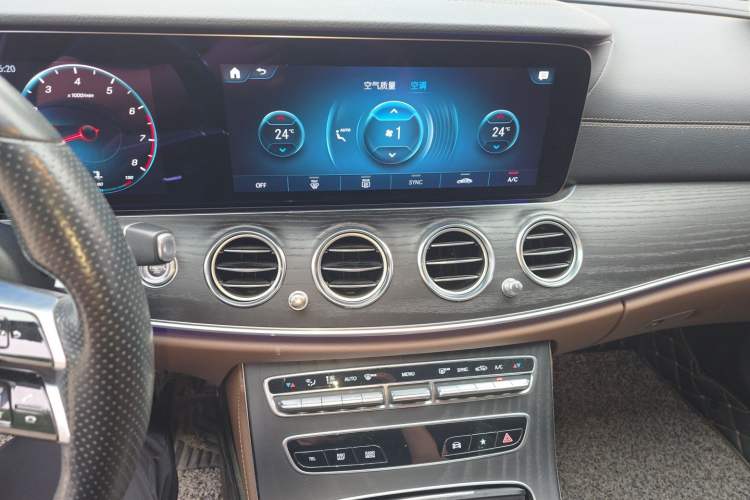 Used Mercedes-Benz E-Class 2021 E 300 L Sporty and Stylish Model Audio And AC Panel