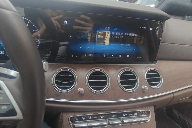 Used Mercedes-Benz E-Class 2021 E 300 L Sporty and Stylish Model Audio And AC Panel