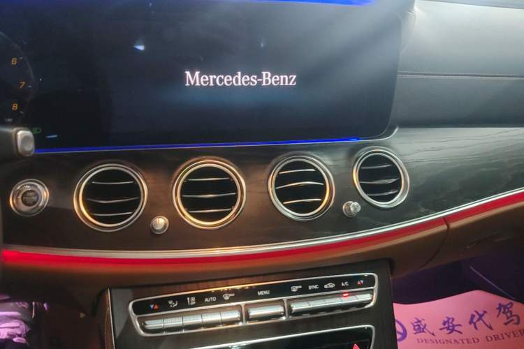 Used Mercedes-Benz E-Class 2021 E 300 L Sporty and Stylish Model Audio And AC Panel