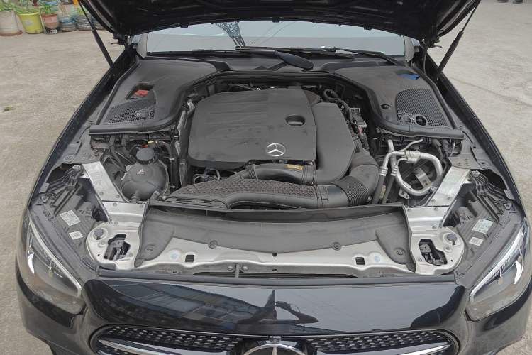 Used Mercedes-Benz E-Class 2021 E 300 L Sporty and Stylish Model Engine Bay