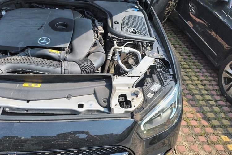 Used Mercedes-Benz E-Class 2021 E 300 L Sporty and Stylish Model Engine Bay Left