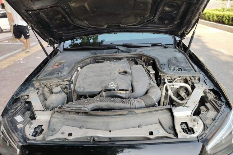 Used Mercedes-Benz E-Class 2021 E 300 L Sporty and Stylish Model Engine Bay
