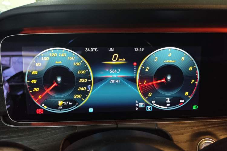 Used Mercedes-Benz E-Class 2021 E 300 L Sporty and Stylish Model Instrument Cluster