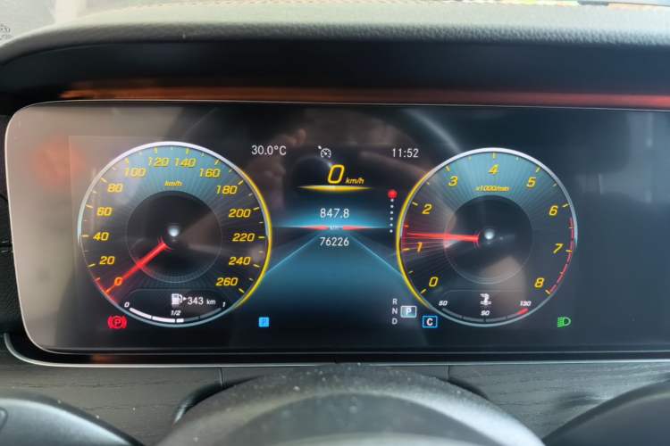 Used Mercedes-Benz E-Class 2021 E 300 L Sporty and Stylish Model Instrument Cluster