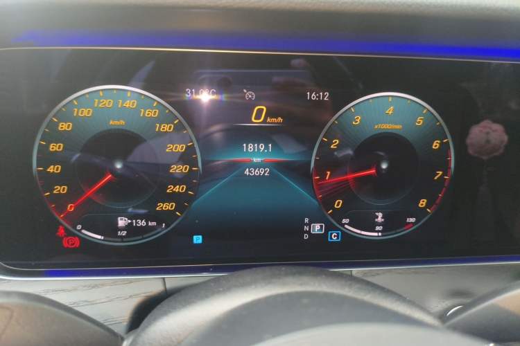 Used Mercedes-Benz E-Class 2021 E 300 L Sporty and Stylish Model Instrument Cluster