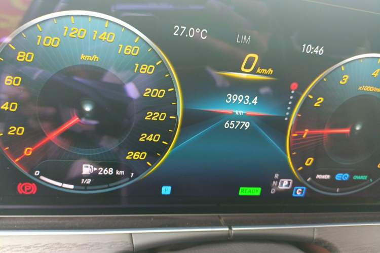 Used Mercedes-Benz E-Class 2021 E 260 L Sport Edition Odometer Close Up