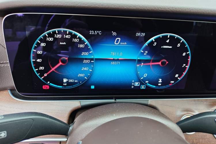 Used Mercedes-Benz E-Class 2021 E 300 L Stylish Model Odometer Close Up