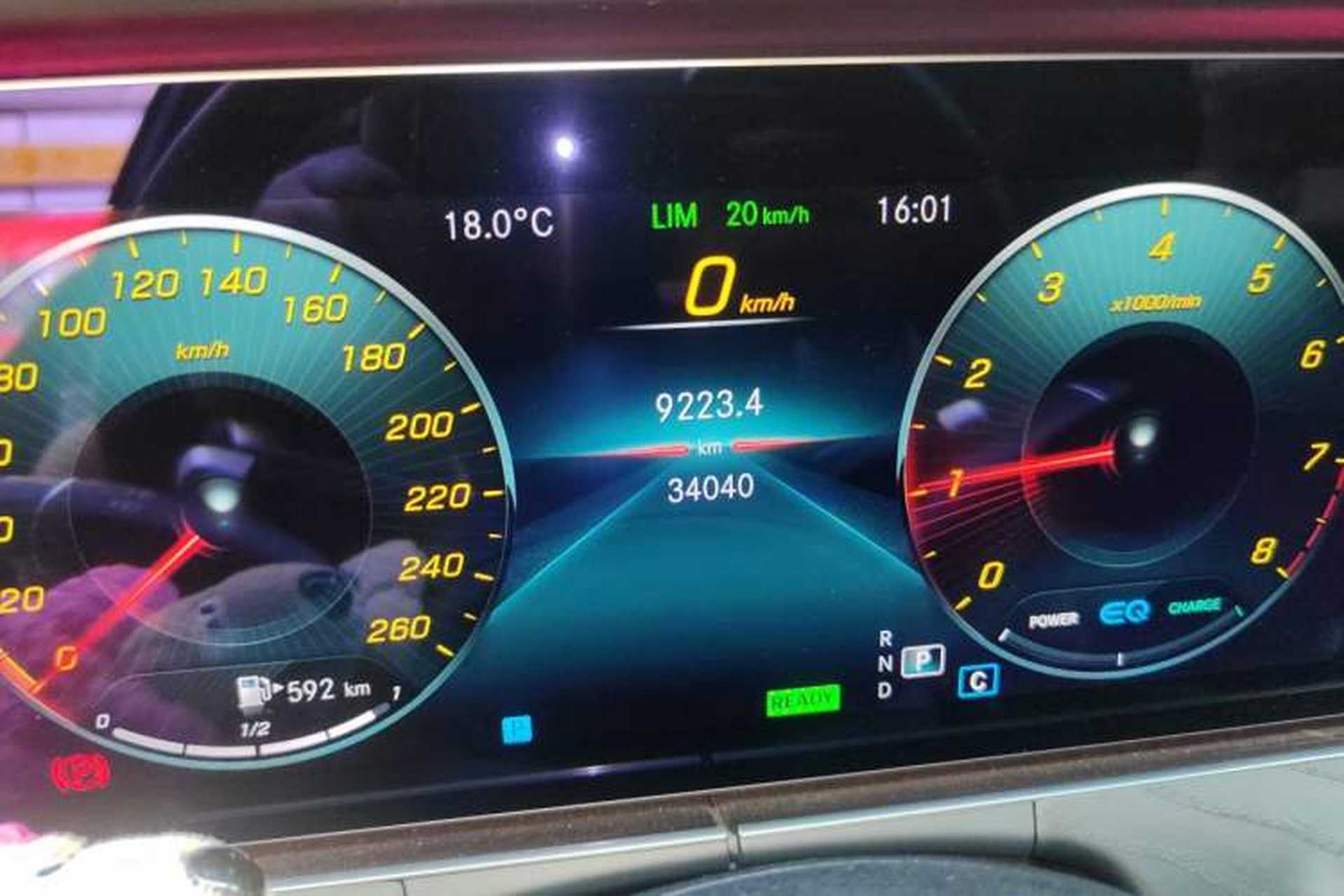 Used Mercedes-Benz E-Class 2021 E 260 L Sport Edition Odometer Close Up