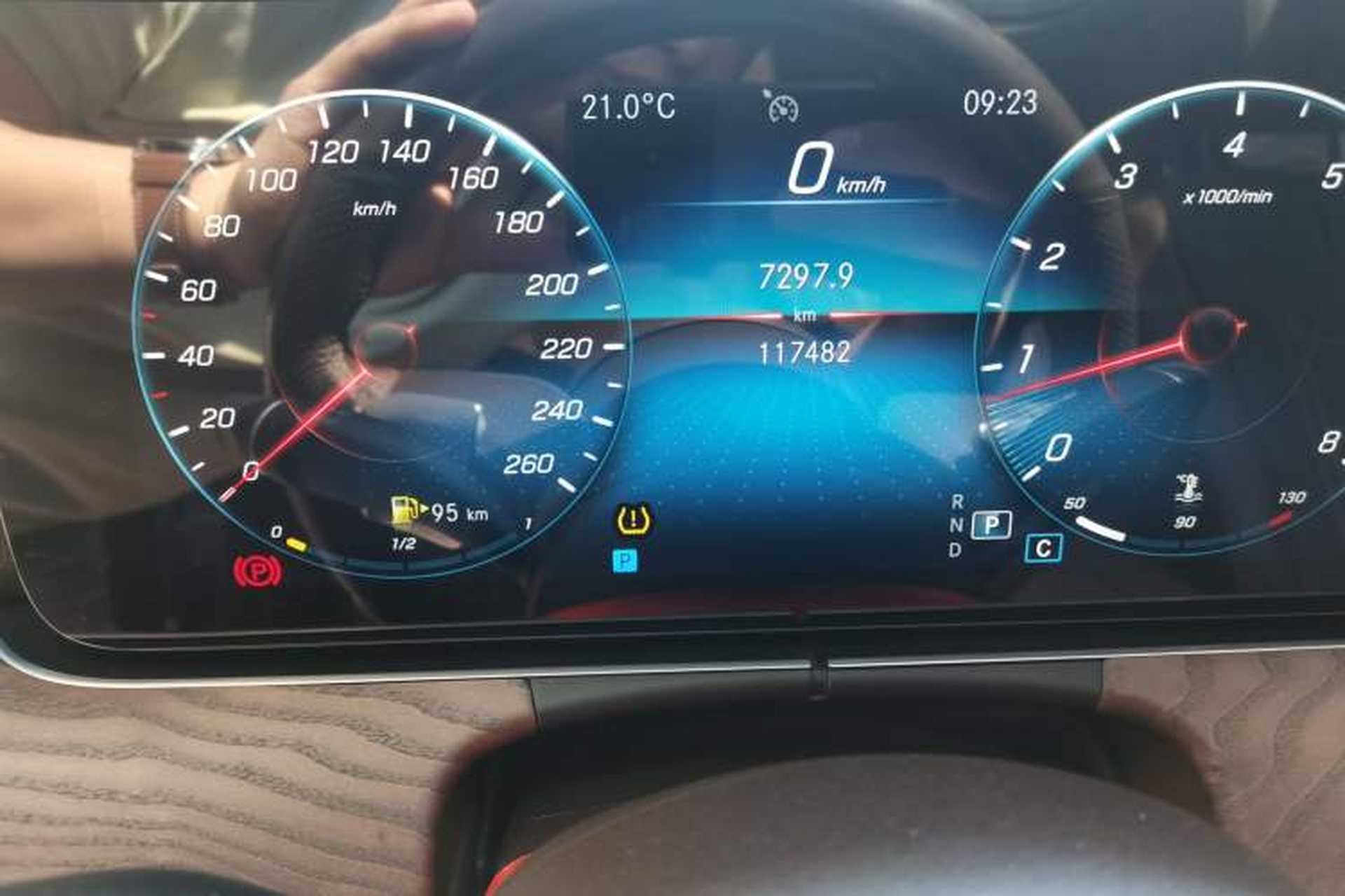 Used Mercedes-Benz E-Class 2021 Facelift E 260 L 4MATIC Odometer Close Up