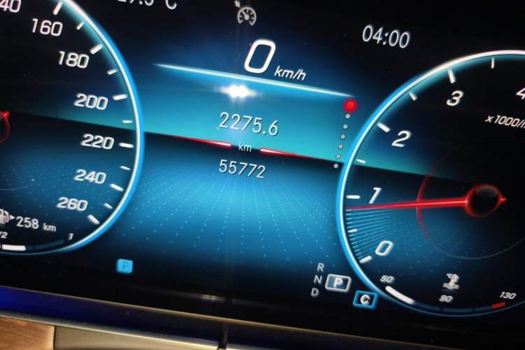 Used Mercedes-Benz E-Class 2021 Facelift E 300 L Stylish Edition Odometer Close Up