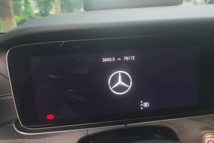 Used Mercedes-Benz E-Class 2021 E 300 L Sporty and Stylish Model Odometer Close Up