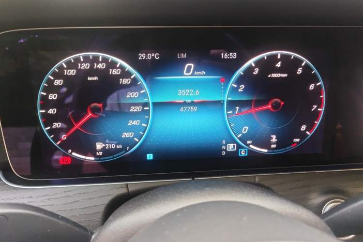 Used Mercedes-Benz E-Class 2021 Restyled E 300 L Sporty and Stylish Edition Odometer Close Up