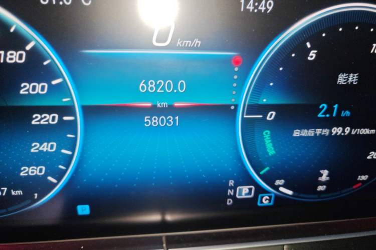 Used Mercedes-Benz E-Class 2021 Restyled E 300 L Sport Luxury Edition Odometer Close Up