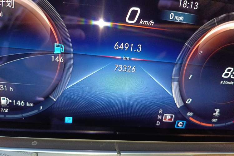 Used Mercedes-Benz E-Class 2021 E 260 Stylish Sports Edition Odometer Close Up