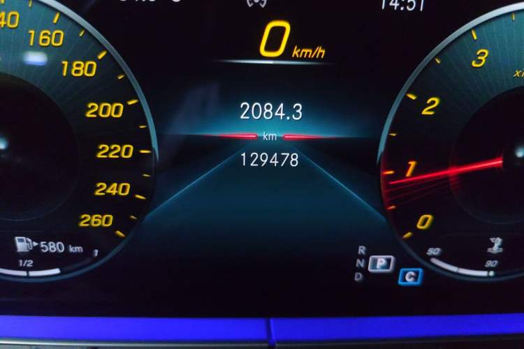 Used Mercedes-Benz E-Class 2021 Updated E 260 Fashion Sport Edition Odometer Close Up