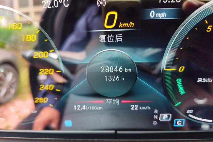 Used Mercedes-Benz E-Class 2021 Updated E 260 Fashion Sport Edition Odometer Close Up